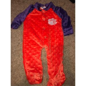 Clemson Tigers Footed Sleeper One Piece Infant 0-3 Months